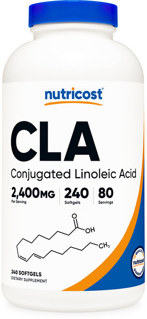 뉴트리코스트 CLA 2 400mg 소프트젤 글루텐 프리, 240정, 1개