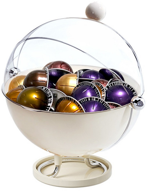 제이에스 클래식 캡슐커피 보관함, 1개, 크리미화이트