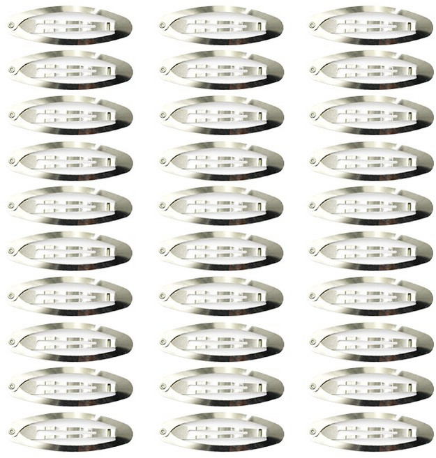 졸라매 국내생산 헤어핀 만들기 타원형 똑딱핀 5cm 6cm