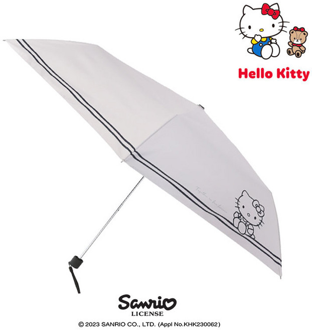 헬로키티 슬림 50 더블보더 3단 우산 _ MUHKU60004