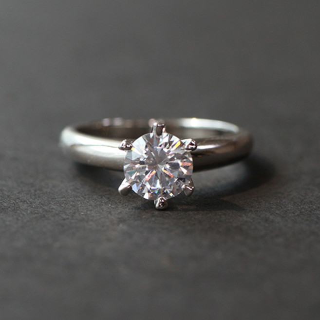 샌프란제이 프리미엄 큐빅 6프롱 솔리테어 반지