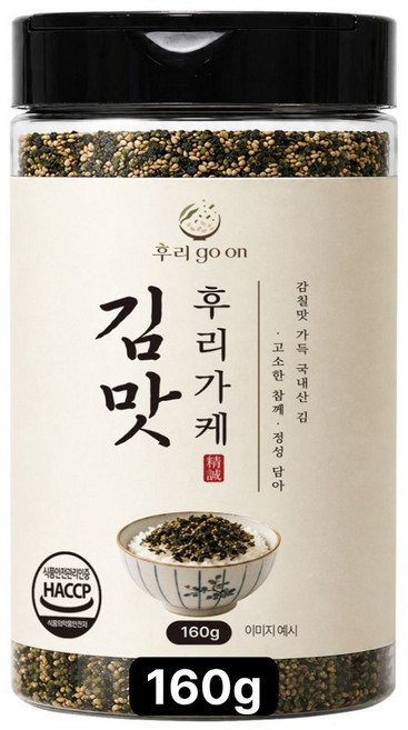 후리고온 김맛 후리가케 맛있는 밥가루 주먹밥, 1개, 160g
