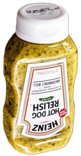 하인즈 핫도그 랠리쉬 소스 다진피클 머스타드, 375ml, 6개