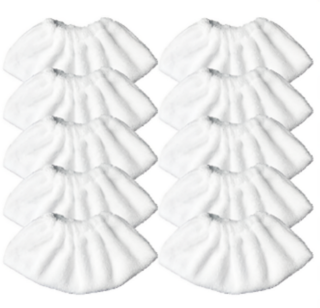 솔리템 카처 Karcher 스팀청소기 SC1 SC2 SC3 SC4 SC5 핸드브러쉬용 물걸레 호환, 10개, 스팀패드