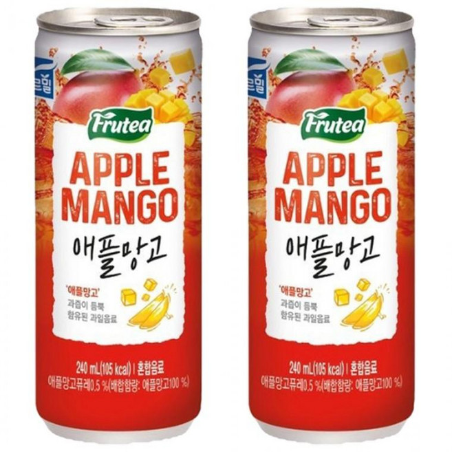 푸르티 애플망고 2, 30개, 240ml