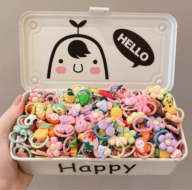 블링모어 100P 안아픈 미니 귀여운 머리끈 세트