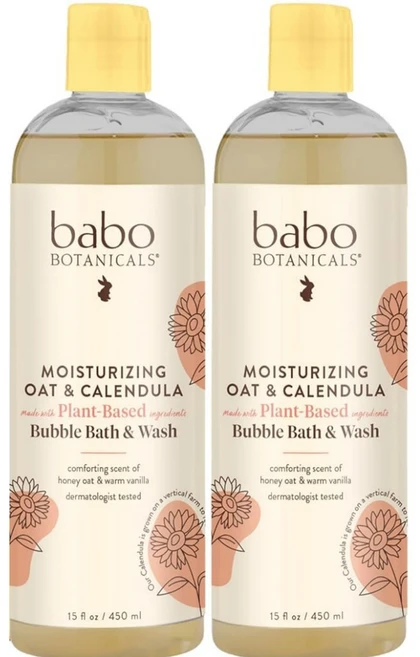 BABO Botanicals 오트 & 카렌듈라 워시 2in1 미국 직배송 450ml 2개 - 쿠팡
