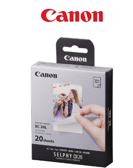 SELPHY SQUARE QX20 전용카트리지 XC-20L 카드사이즈 20매