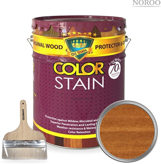 노루페인트 올뉴칼라스테인, 모카(사은품 붓  증정), 1개, 16L