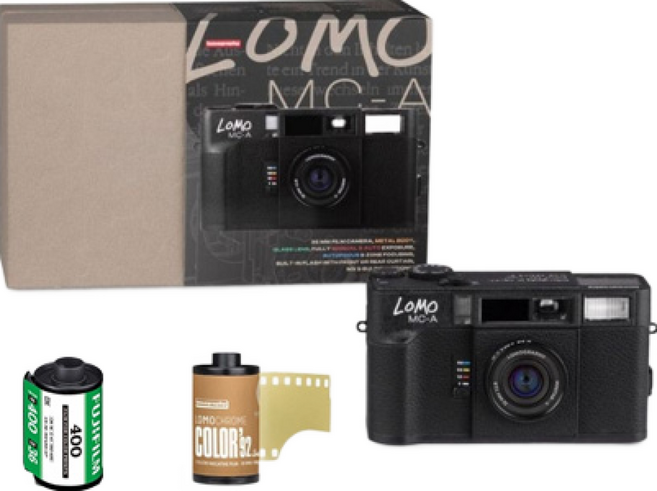 Lomography MC-A 全格底片相機 35mm金屬機身, 經典黑+彩色底片x2, 1個
