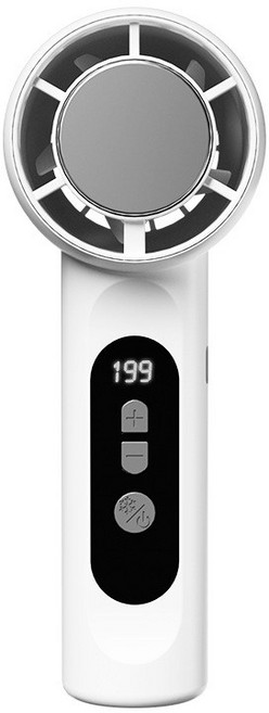 PYHO 무선 핸디 선풍기 탁상용 냉찜질 캠핑 저소음 초강력 USB충전, 흰색, FS05