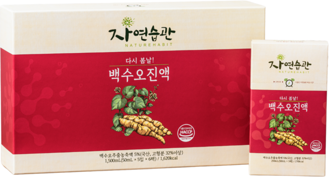 자연습관 백수오진액, 30개, 1.5L