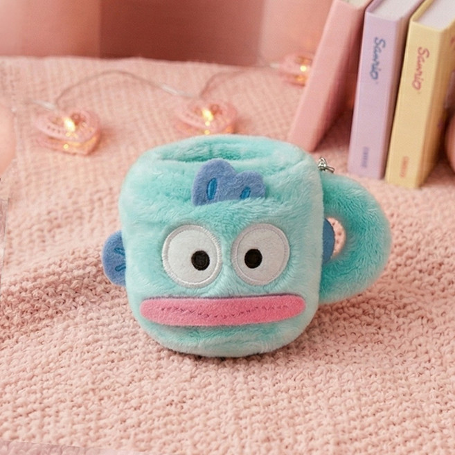 산리오 캐릭터즈 보들보들 미니 봉제머그 키링 키홀더 열쇠고리 가방고리, 1개, 한교동