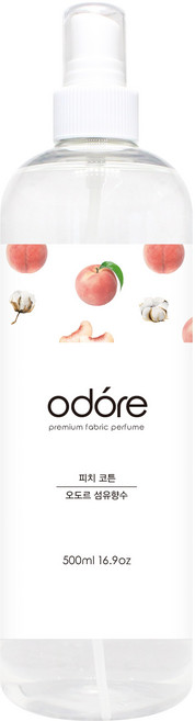 오도르 섬유향수 500ml, 피치 코튼, 1개