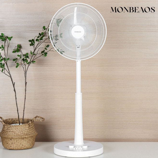 [26년형 키높이] 몽비오스 키높이 롱 스탠드 선풍기 35cm 5엽 가정용 업소용, MOS-14C[스탠다드]