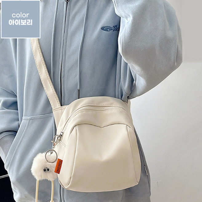 JIDUOMI 고급 방수원단 인포켓 스몰더 캐주얼 크로스백