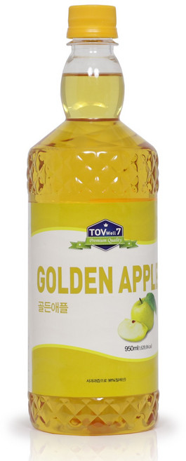 토브웰7 골든애플 에이드 베이스 950ml 사과 원액 시럽 농축액, 1개