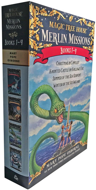 Magic Tree House Merlin Missions Books 1-4 Boxed Set: Christmas in Camelot; Haunted Castle on, 기본