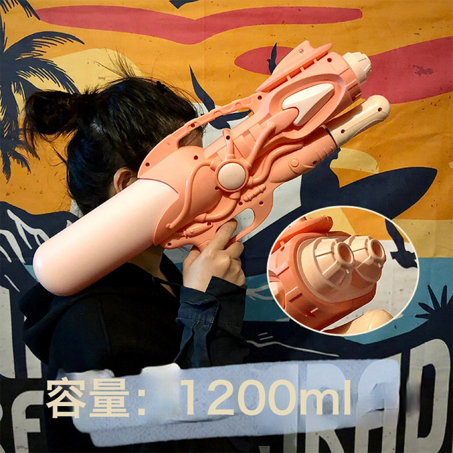 大童成人加特林水槍, 橘色1200毫升雙出口水槍 1個, 1個, 1片