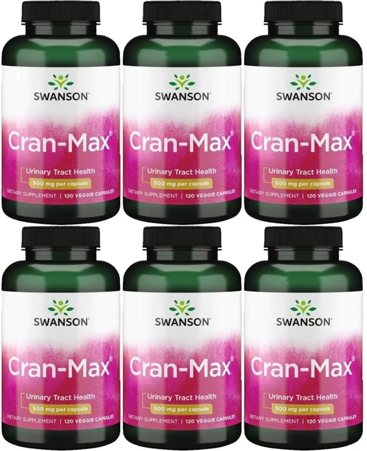 스완슨 크랜 맥스 500mg, 120정, 6팩 - 쿠팡