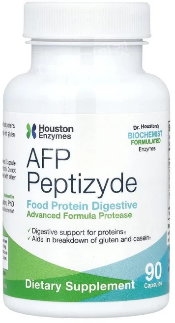 [정품보장]Houston Enzymes AFP Peptizyde 소화 QUALITY 휴스턴 엔자임 90정 1통, 1개 - 쿠팡