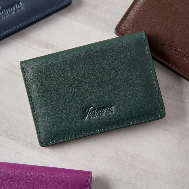 자스나로 BRO-2 얇은지갑 슬림한 미니 교통 가죽 카드지갑 NFC 중복인식방지 특허