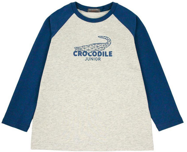 Crocodile Junior 鱷魚印圖拉克蘭袖上衣