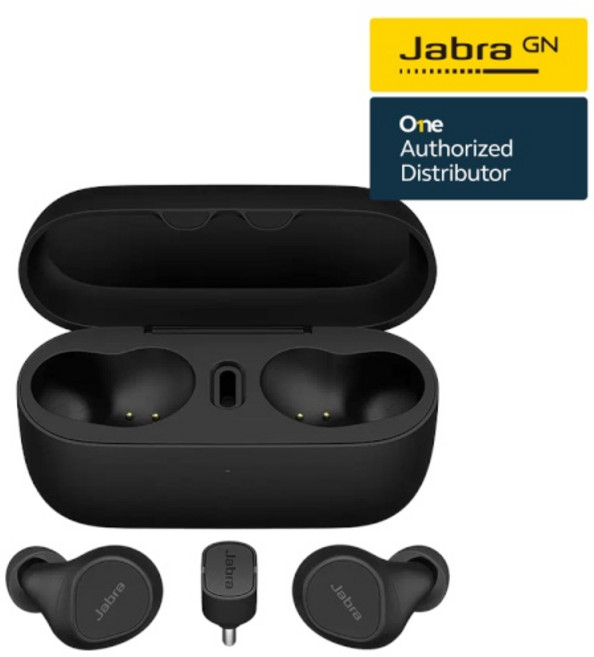 Jabra 하이브리드 업무용 무선 업무용 사무용 출퇴근 자전거 이어폰 이볼브2 버즈 Evolve2 Buds 무선 충전 패드 포함 USB-A UC
