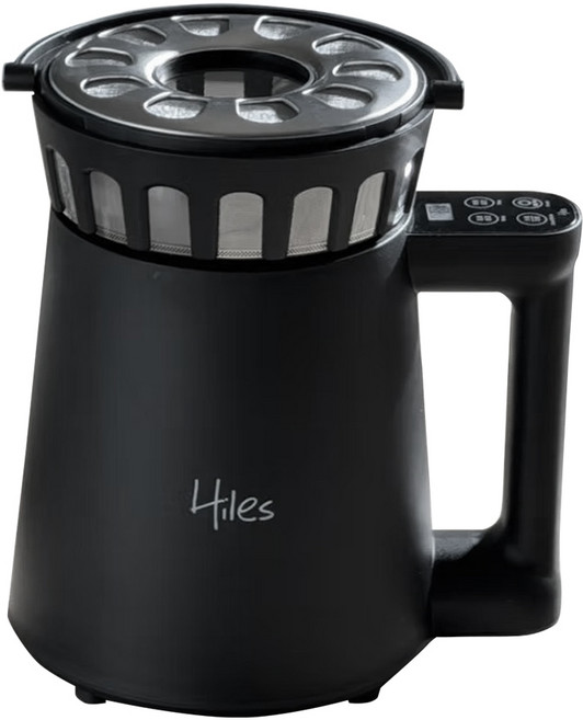 Hiles 第二代可調式氣旋熱風家用烘豆機, 黑色, HE-HRT2