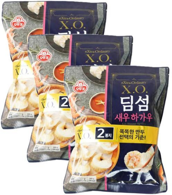 오뚜기 냉장_X.O. 딤섬 새우 하가우 (300GX2) 600g 3개, 9세트