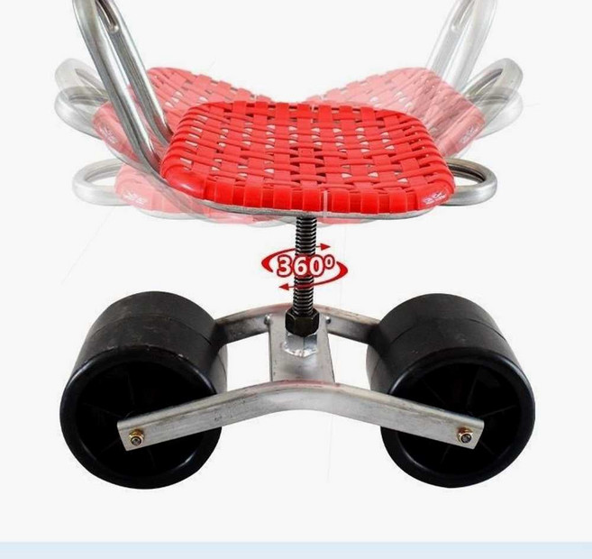 농사 의자 텃밭 농사방석 바퀴의자 고추의자 밭의자, 1개, 2. 업그레이드 두 바퀴 425kg