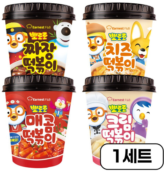 [뽀로로] 크림 떡복이 4개입, 4개, 115g