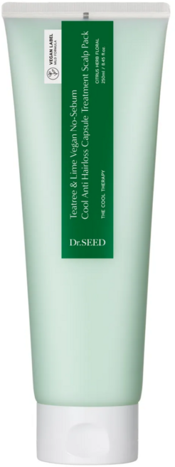 닥터시드 티트리 앤 라임 비건 지성케어 쿨 탈모 캡슐 트리트먼트 두피 팩, 250ml, 1개