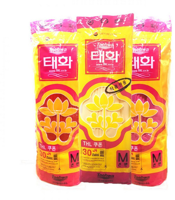 태화 가정용 고무장갑 선밴 1종 중 2호, 핑크, 1개