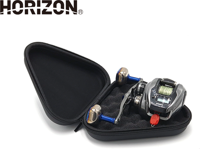 호라이즌 베이트릴 대형 하드 케이스 핸들 130 릴 케이스 홀더, 1개