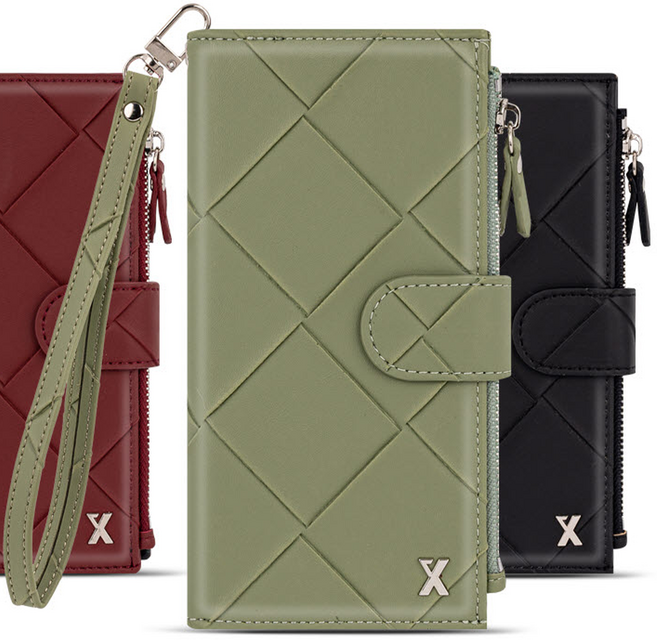 비비엔 지퍼 갤럭시S20FE 5G용 다이어리 케이스/지갑형/카드수납/동전수납/스트랩줄포함