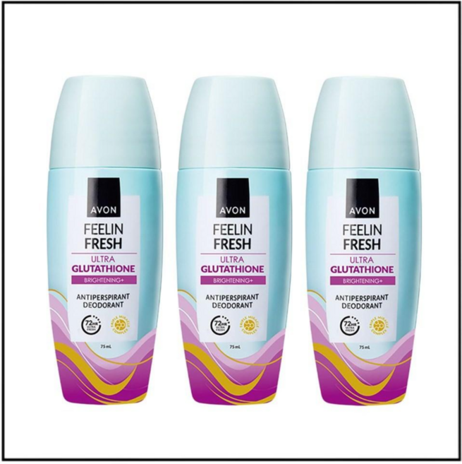 AVON 雅芳 體香劑, 3個, 75ml