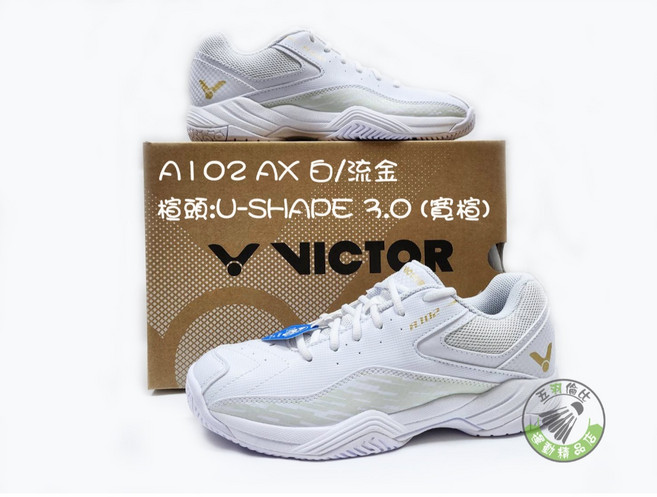 VICTOR A102 AX 羽球鞋 白/流金