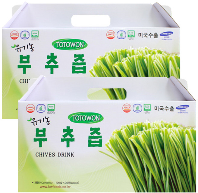 강원식품 유기농 부추즙 100mL 60포 1세트 (할인중)