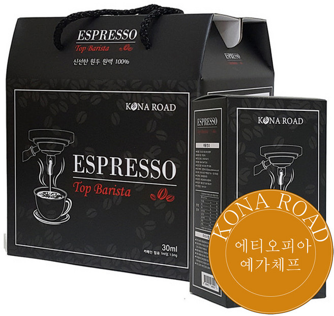 에스프레소 30mlX12개X6팩 액상(에티오피아예가체프), 단품, 72개, 30ml