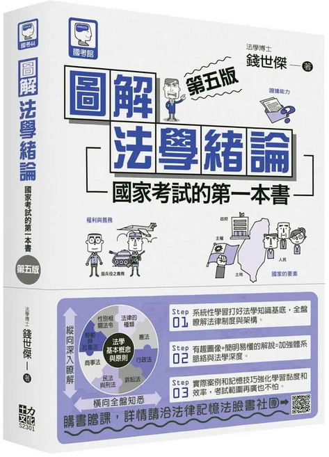 十力文化 圖解法學緒論 國家考試的第一本書（錢世傑 著，第五版）, 單本