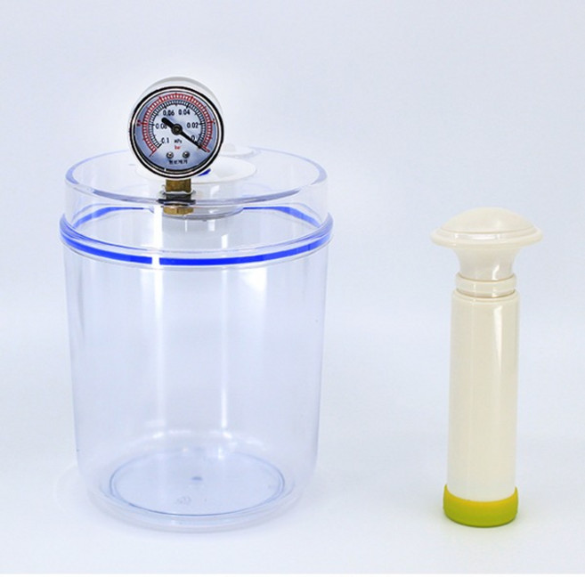 빅사이언스압력게이지형 진공 수동 탈포기 기포 제거