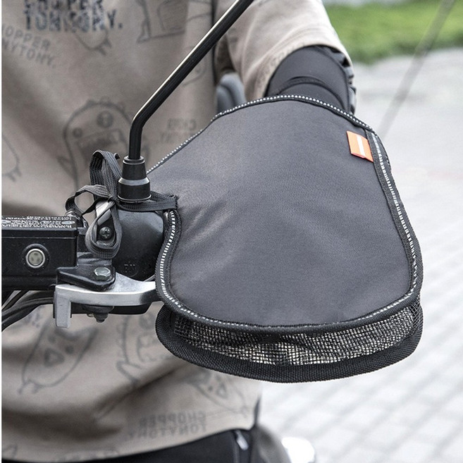 오토바이 토시 바이크 여름 핸들 커버 메쉬 장갑 쿨 토시 방수커버 바이크 글러브 햇빛차단, 메쉬핸들커버 블랙