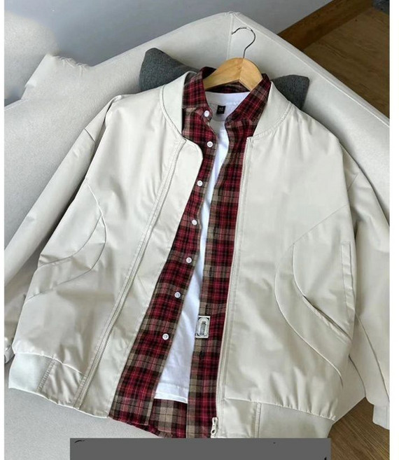 봄 가을 남성 긴팔 아우터 빅사이즈 루즈핏 남자 자켓 점퍼 캐주얼 야구점퍼 LZH