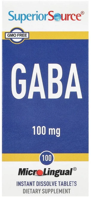 슈페리어소스 GABA 100mg 타블렛, 1개, 100정 - 쿠팡