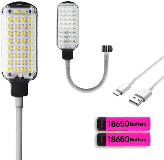 자석 부착 34구 LED 충전식 자바라 작업등 고광량