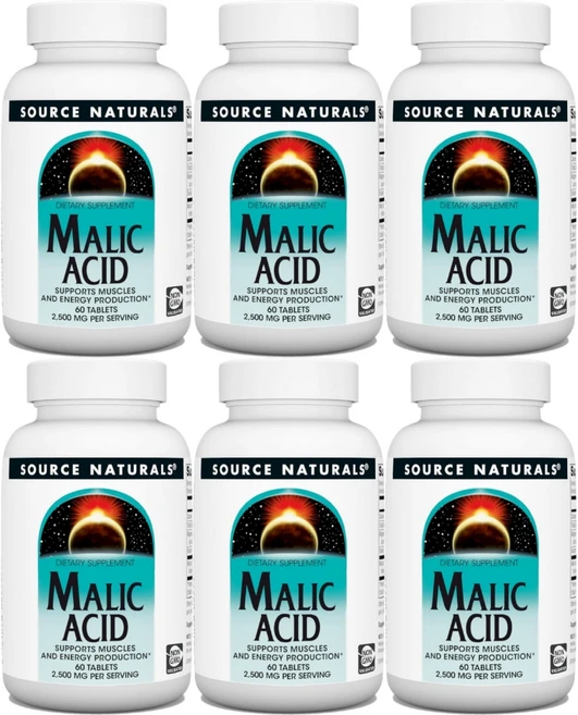 Source Naturals 소스내추럴스 말산 2500mg 테블릿, 6개, 60정 - 쿠팡