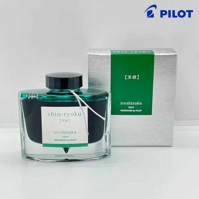 PILOT 이로시주쿠 만년필 잉크 50ml, 1개, SHR(심록 / 신료쿠)