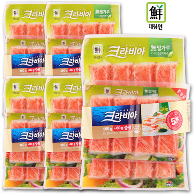 대림 크라비아 160g+80g 5개, 160g