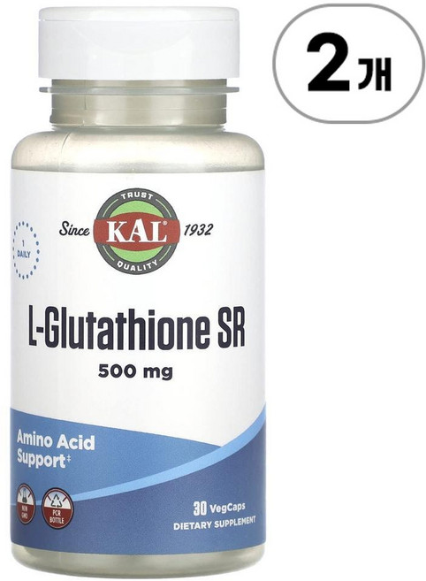 칼 L-글루타치온 SR 500mg 서방형 KAL L-Glutathione SR 500 mg 30정, 2개